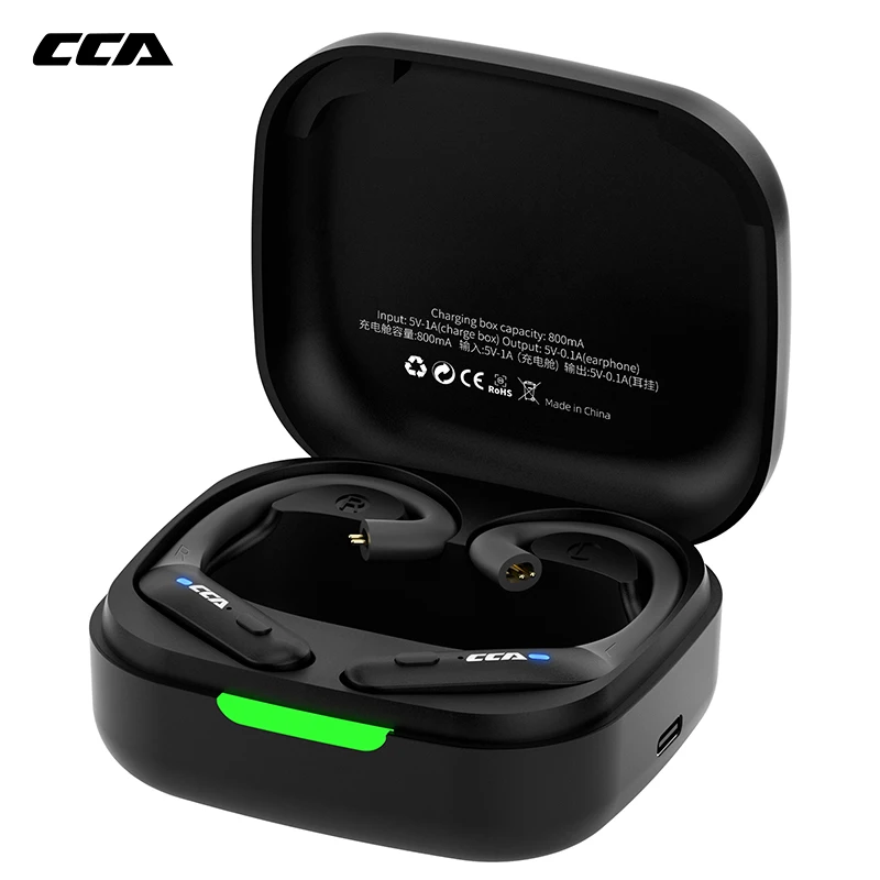 CCA BTX Bluetooth 5.2 QCC3040 Wireless Module for HiFi Earphone 0.75mm 2Pin Connectors Music Mode/Gaming Mode Apt-X Low Latency