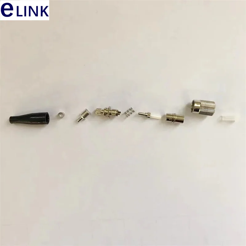 Kits pré-montados de conectores de fibra, acessório óptico, ELINK, FC/UPC com virola cerâmica, verde, SM MM, 3.0mm, 2.0, 0.9, 1000pcs