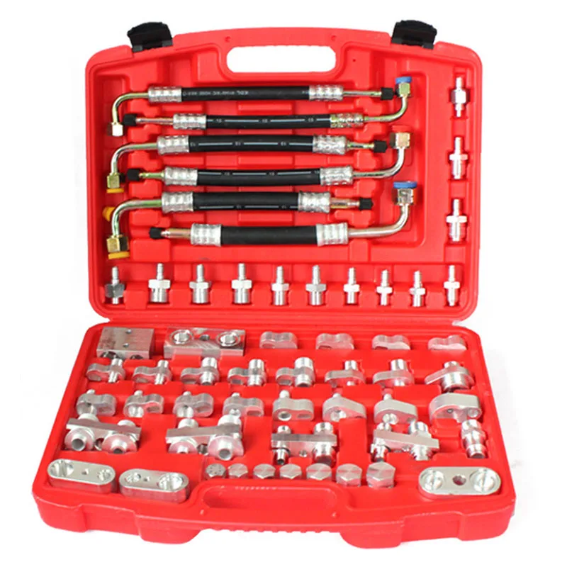 

Auto Repair Tool A / C Air Conditioning Leak Tester Compressor And Condenser For Excavator And Car 56pcs