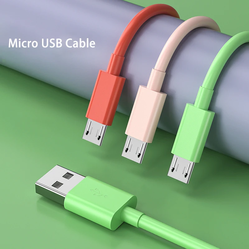 

Kebiss кабель передачи данных Micro-USB, 3A мягкий силиконовый Быстрый зарядный кабель для передачи данных для Samsung Xiaomi Мобильный телефон Аксессуар...