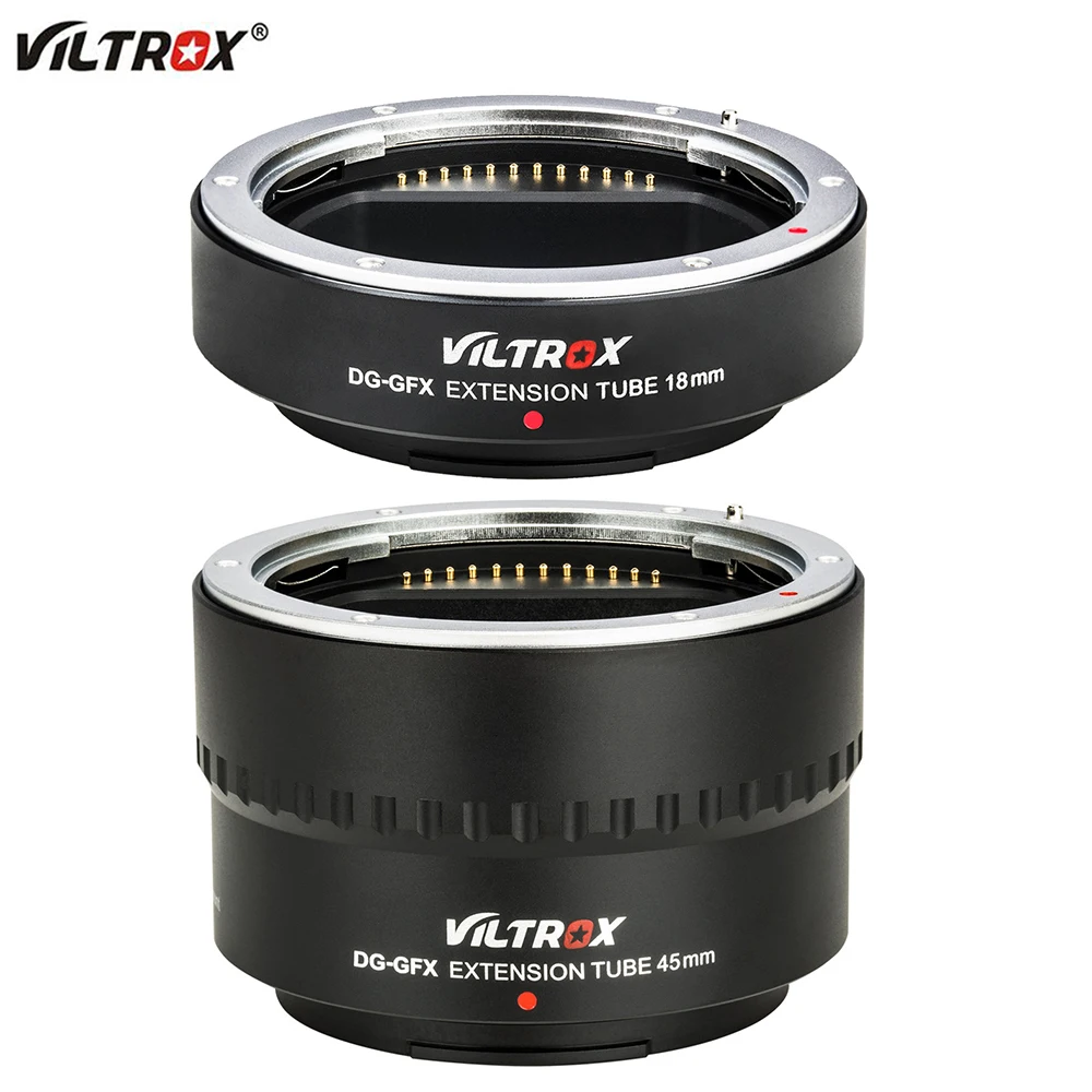 Viltrox DG-GFX 18mm 45mm AF Macro Extension Tube Adapter Auto Focus G Mount Ring for FUJIFILM GFX50S GFX50R GFX100 Fuji Camera