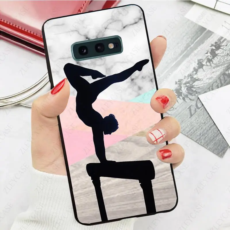 Love Gymnastics silhouette sports Phone Cover For Samsung Galaxy S24ULTRA S23ULTRA S21FE S24+ S22+ S20PLUS s20ULTRA S20FE cases