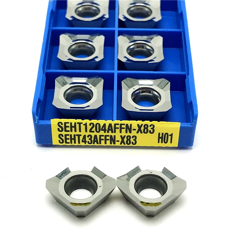 SEHT1204 AFFN X83 H01 Indexable Milling Turning Tool Inserts Lathe Tool CNC Lathe Milling SEHT 1204 Aluminum Copper Cutting Tool