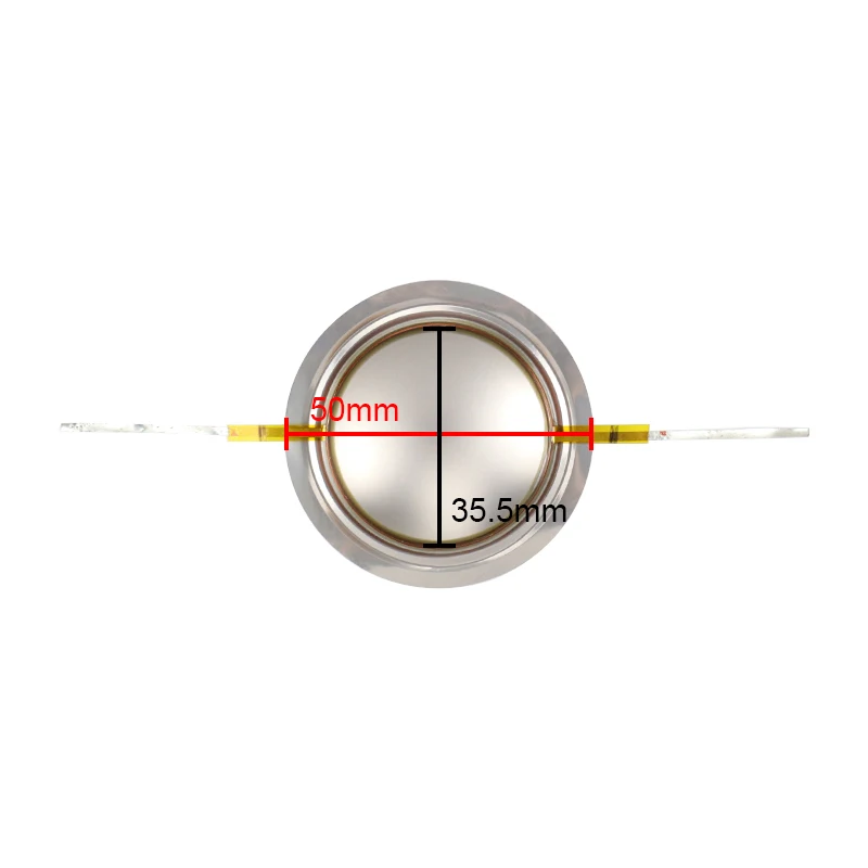Ghxamp 35.5mm Tweeter Voice Coil 35 Core Treble Voice Coil 8ohm Round Copper Winding Titanium Diaphragm For Stage Speakers 2PCS