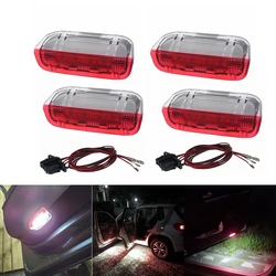 4 sztuk/zestaw samochodów 18led światło ostrzegawcze drzwi lampy kabel drutu dla Jetta MK5 MK6 Tiguan Touareg CC Passat Scirocco EOS Golf 5 6 7