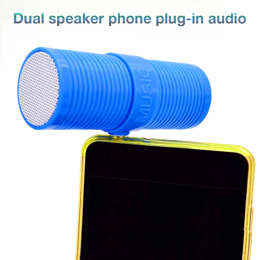 3.5MM In - Line Stereo Mini Speaker Portable Speaker MP3 Music Player Speaker For Mobile Phones Tablets Direct Insert Speaker