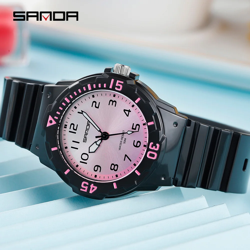 Casual Men\'s Watch Simple Sports Quartz Watches Waterproof Clock Kids Wristwatch Sanda Top Brand Student Gift Relogio Masculino