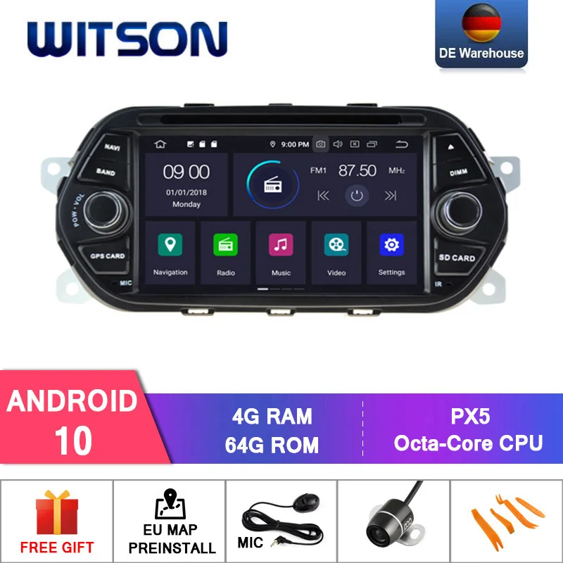 DE Stock! WITSON Android 12 CAR DVD GPS FOR FIAT TIPO EGEA 2015-2017 Car Multimedia Player Stereo AutoAudio GPS Navi