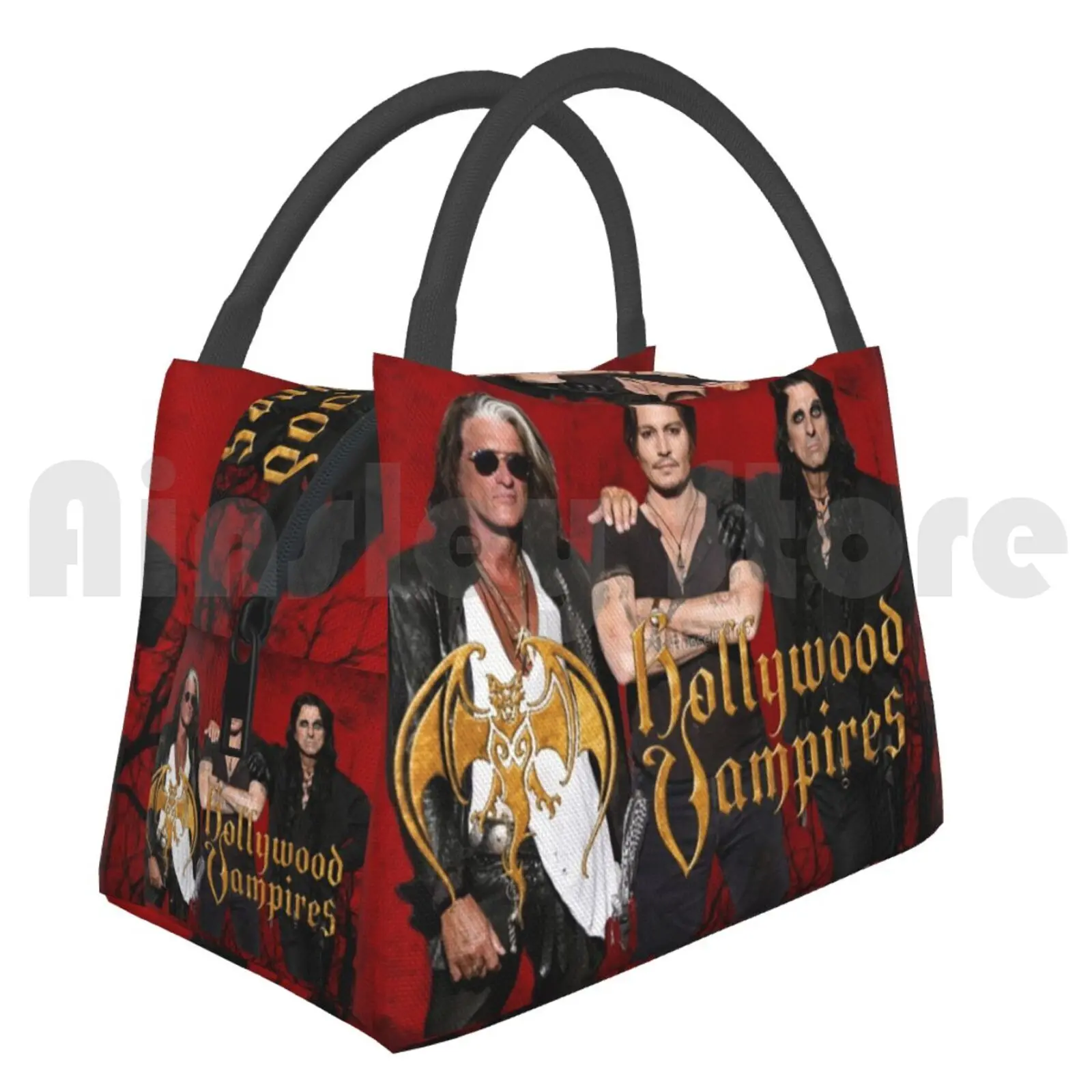 

Portable Insulation Bag Hollywood Vampires Hollywood Vampires Face Alice Cooper Johnny Depp Joe Perry Music