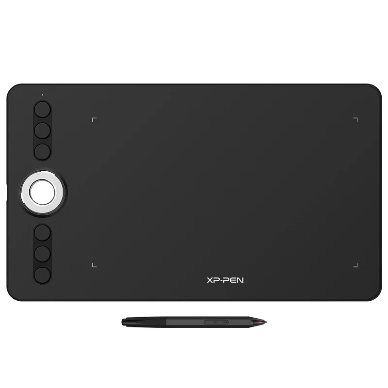 XPPen Deco 02 Tablet de desenho gráfico com caneta passiva sem bateria P06 e teclas de atalho (8192