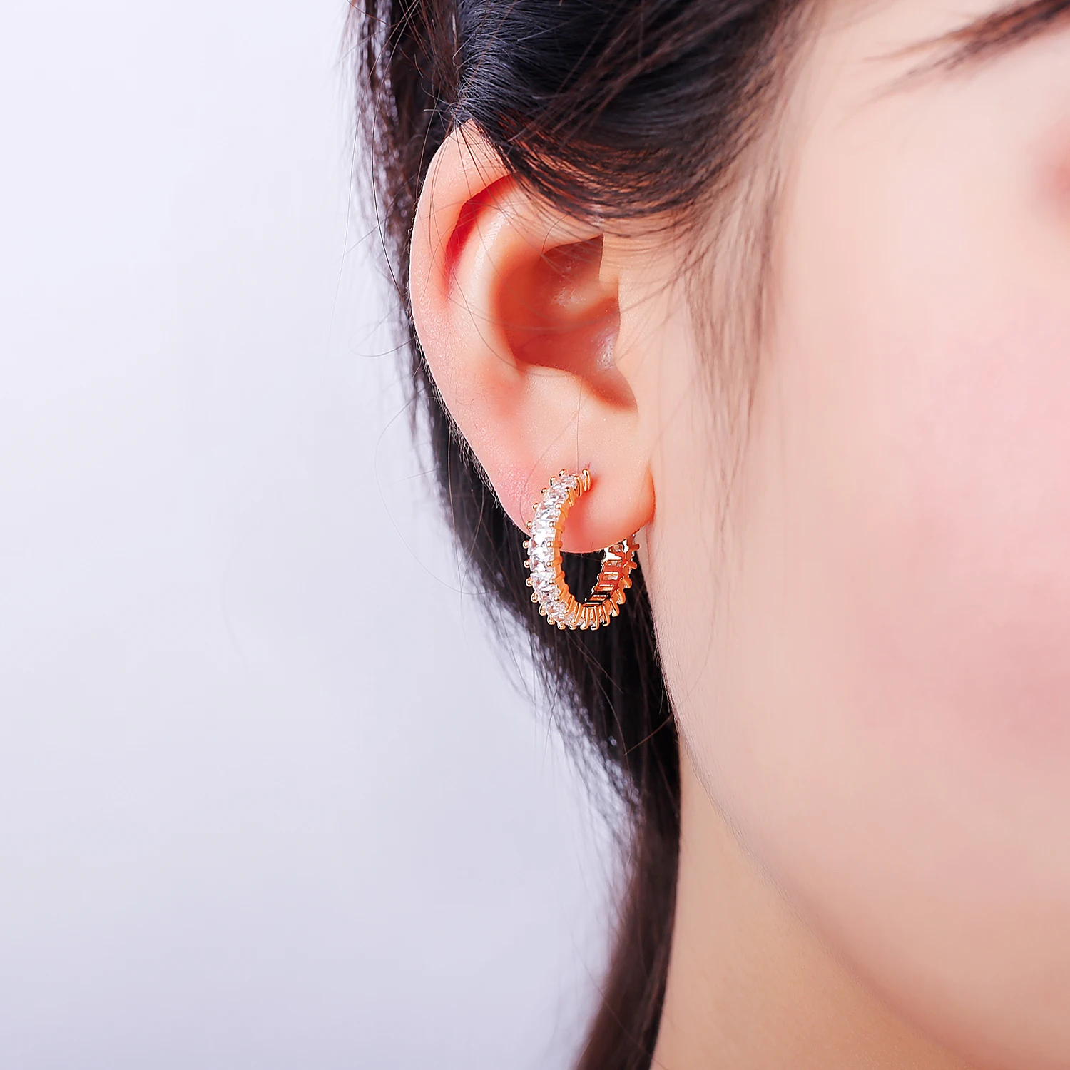 Luxury CZ Earrings For Women Elegant Fashion Korean Earrings Gold Silver Color Elegant Party Jewelry Gifts 2021