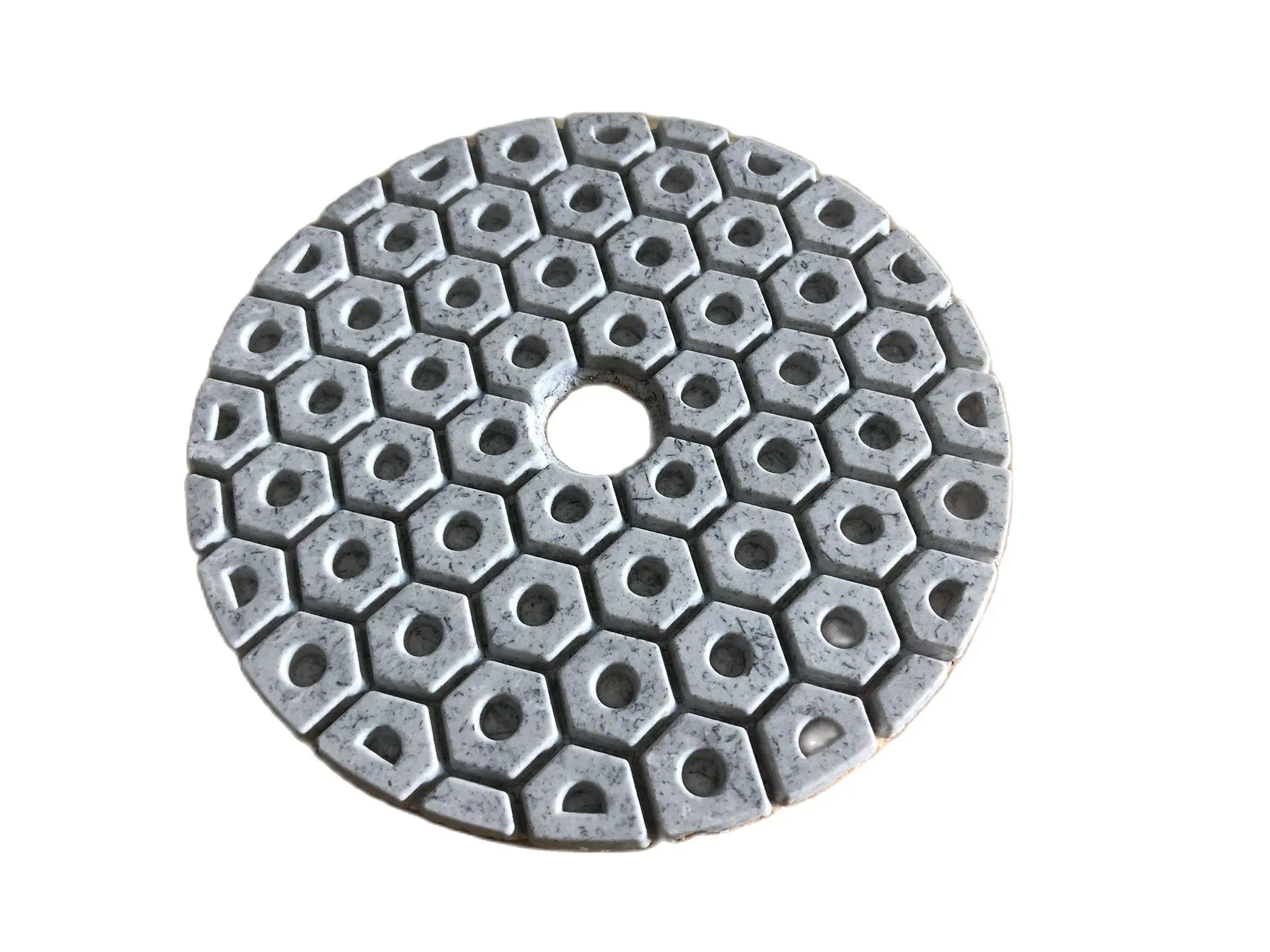 4 Inch 100MM White Abrasive Diamond Polishing Pad Wet Polishing Disc Stone Marble Granite Grinding Sheet Sanding Polishing Plate