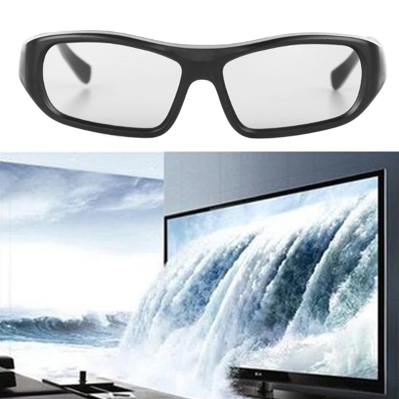 Circular Polarized Passive 3D Stereo Glasses Black RD3 For TV Real D 3D Cinemas 19QA