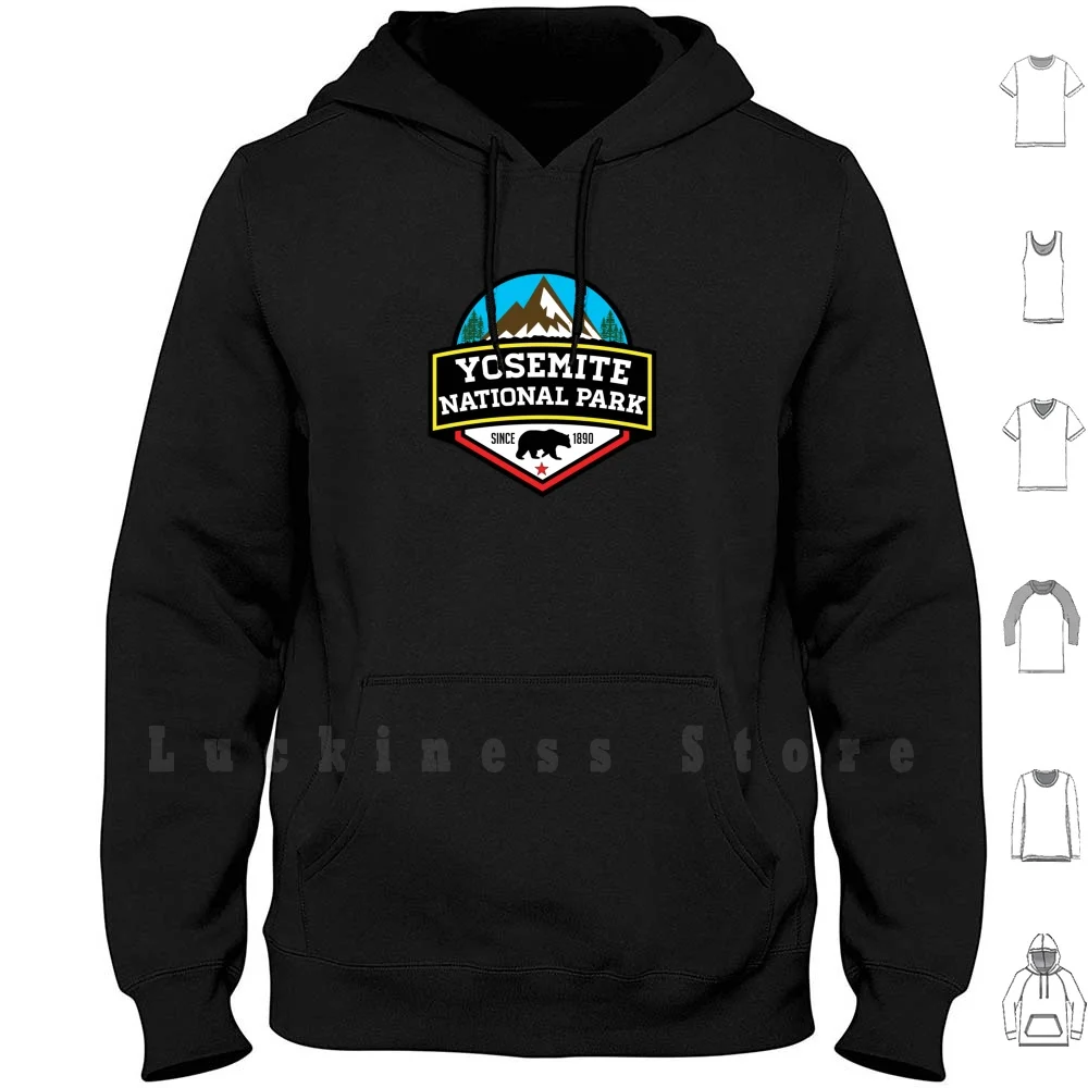 Parque Nacional de Yosemite California Bear montaña senderismo Camping escalada sudaderas con capucha Yosemite National