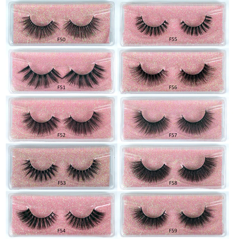 10 Paare 3d Nerz Wimpern in loser Schüttung natürliche falsche Wimpern handgemachte Make-up Wimpern 3d Nerz Wimpern – Detail 2