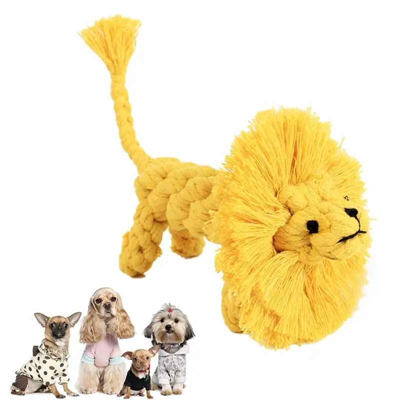 Legendog Cute Dog Toys Pet Rope Toy Weaving Duck Shape Bite-Resistant Dog Teething Toy Dog Chew Rope Pet Training Supplies