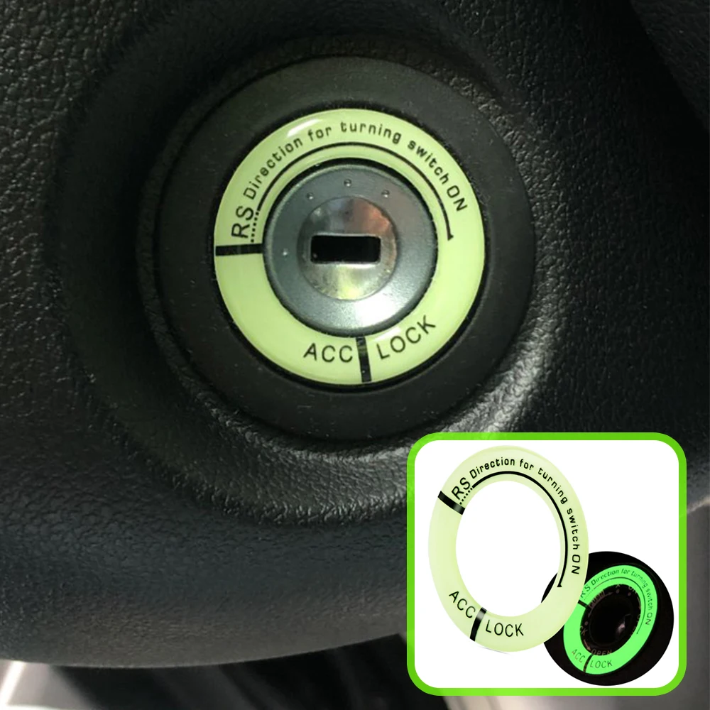 Luminous Ignition Switch Sticker For SSANGYONG Chairman Rexton Kyron Rodius Actyon korando Tivolan