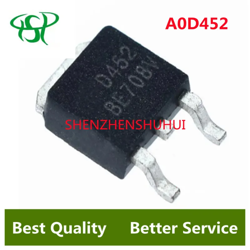 10pcs AOD452 TO252 D452 TO-252 D452A D425 AOD452A AOD452AL SOT new original