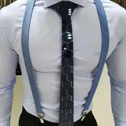 Corbatas hexagonales con espejo brillante, corbata de cuello hexagonal de satén delgado con clase, accesorio Formal de negocios de vestido, corbatas para novio de boda que combinan con todo