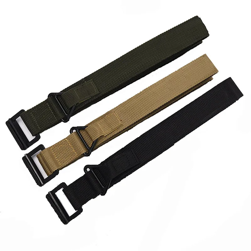 Hunting Accessories Tactical Belts Outdoor Sport Waistband Nylon Belt Men Heavy Duty Combat Training Waist Belt 3 Colors