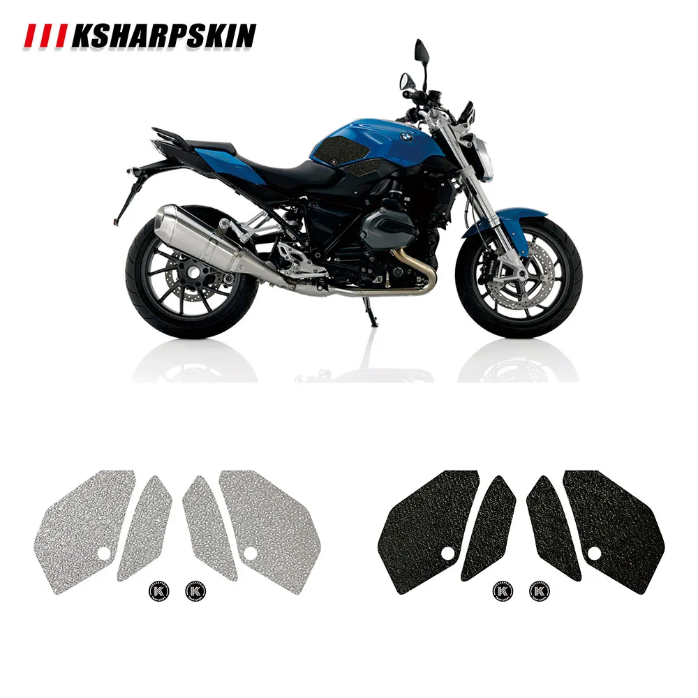 

Motorcycle fuel tank pad tank grip protection sticker KSHARPSKIN knee grip side applique for BMW 15-18 R1200 R R1200R