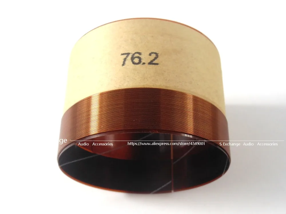 4 pz/lotto 76.2 Core Bass Voice Coil 76.2mm Subwoofer 8OHM accessori per altoparlanti fai da te