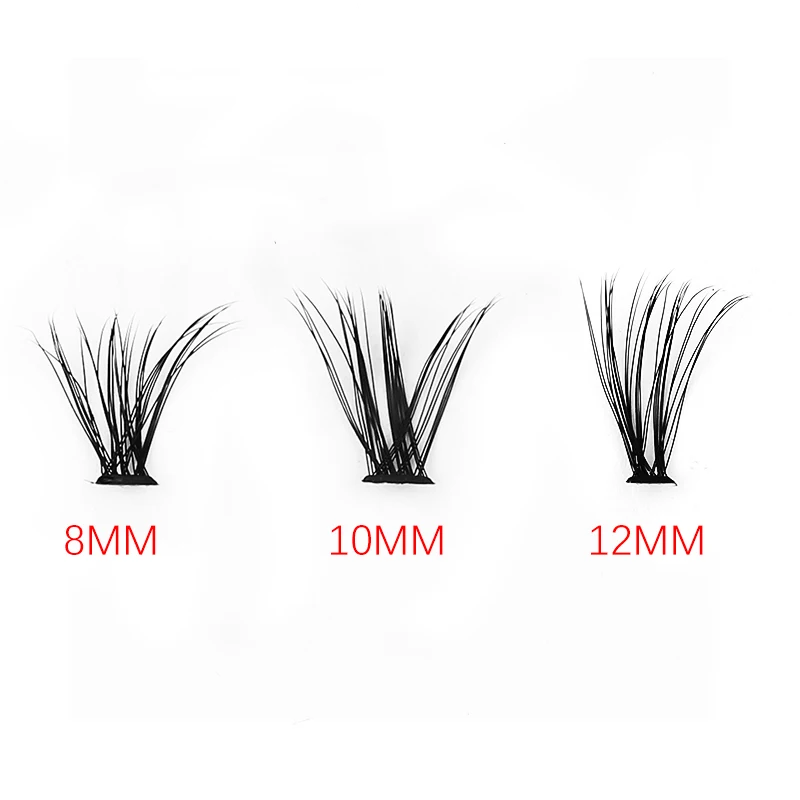 Wholesale 5/10/50/100 Boxes Lashes Individual Volume Thick Eyelashes Extension Makeup 20D Cluster False eyelashes In Bulk Cilios