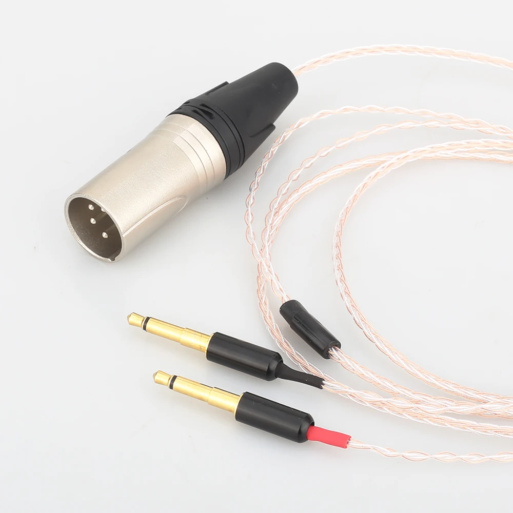 Cable XLR de 8 núcleos para auriculares clásicos/focales, conector macho de 4 pines, para mejora de Audio, Meze 99