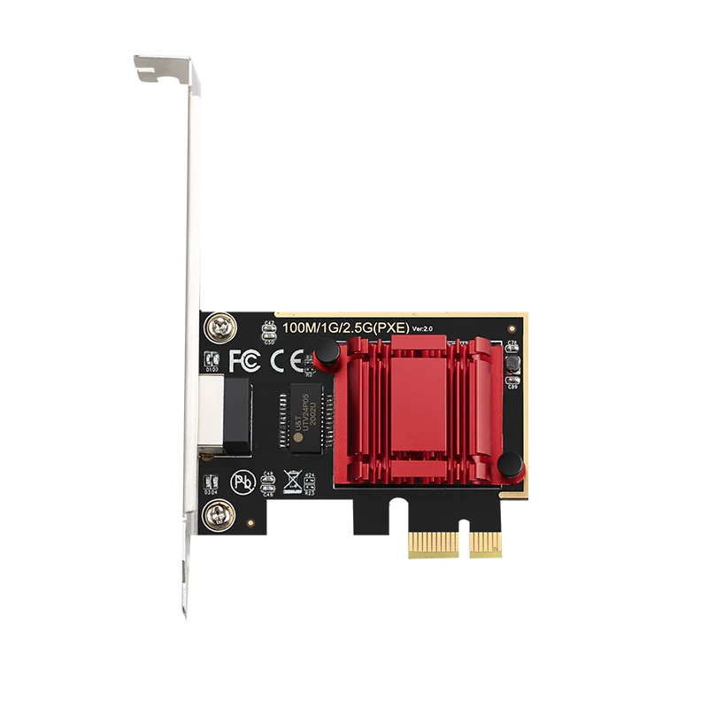 Game PCIE Card 2500Mbps Gigabit Network Card 10/100/1000Mbps RTL8125 RJ45 Pcie Card USB Card PCI-E 2.5G Network Adapter LAN Card