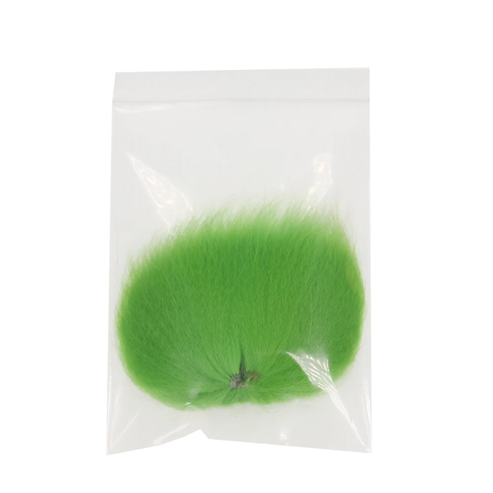 ICERIO 1 piece Arctic Fox Tail Fly Tying Hook Hair Fur Material Dubbing Nymph Salmon Steelhead Streamer Dry Fly