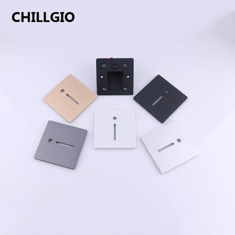 CHILLGIO Sensor Recessed Led Stairs Light Step Outdoor Aluminum Waterproof Night Wall Foot Lamps Modern Indoor Corner Lighting