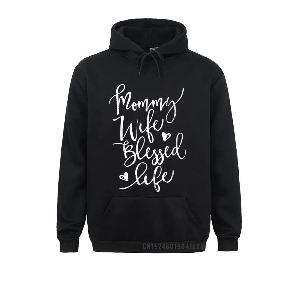 

Long Sleeve Hoodies Men Sweatshirts Mama Wife Blessed Life Funny Hooded Mothers Day Manga Gift Sportswears Coupons