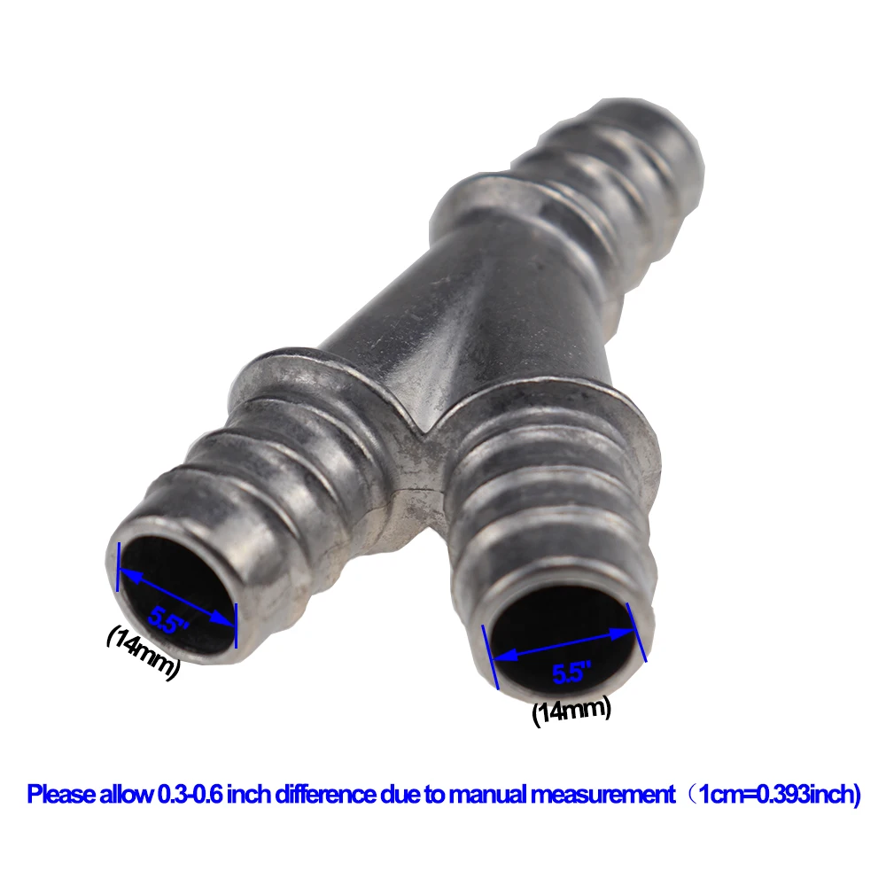 Aluminum Return Heater Y-Type Hose Splicer Connector Pipe Tube Fitting for Dodge Grand Caravan/Chrysler Town & Country 2008-2009