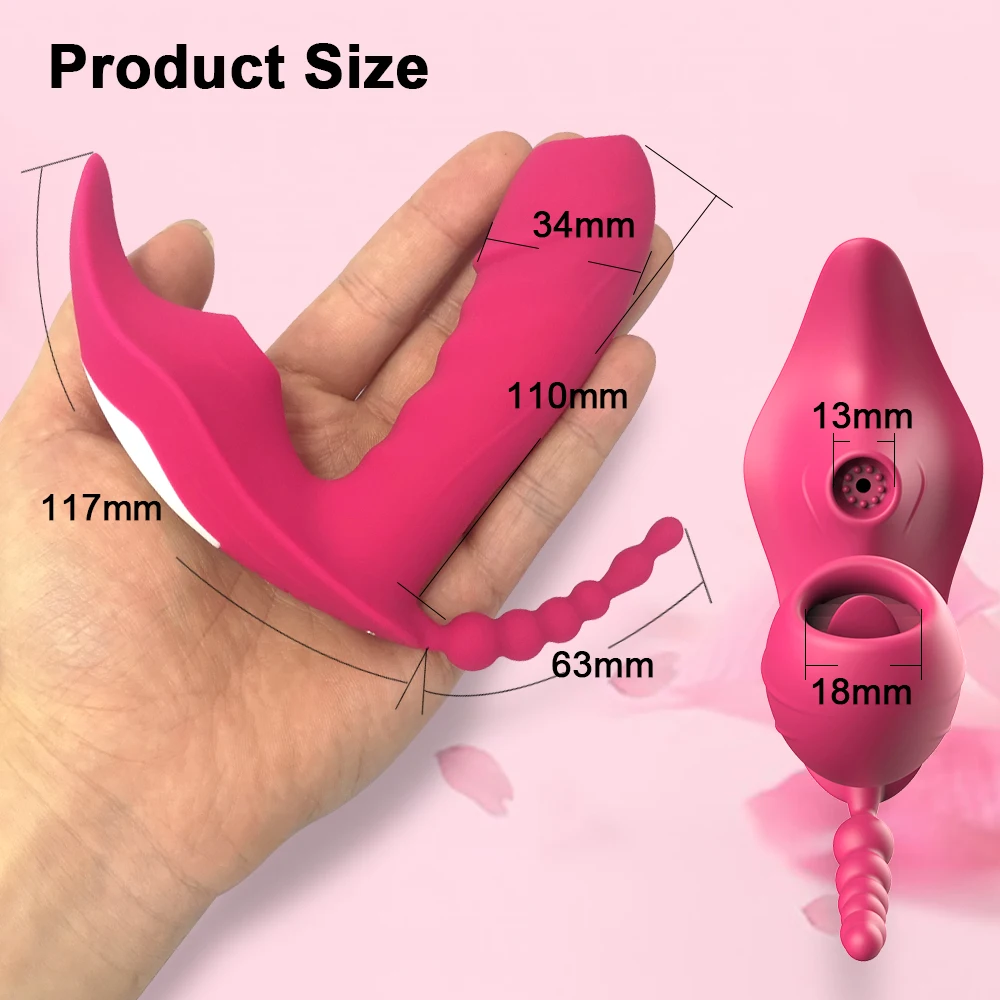 Heating Wireless Remote Control Dildo Sucker Clitoris Stimulator Wearable Vibrator Female Sex Toys for Women Couples Adults 18