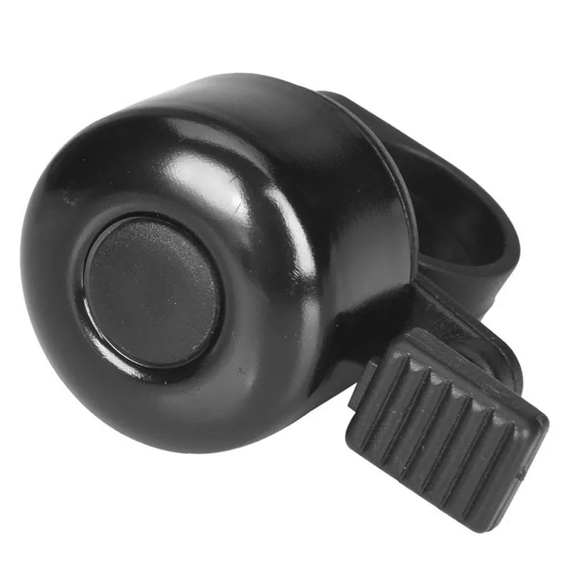 1Pcs Bicycle Doorbell Black Thumb Bell Bike Motor Helmet Bicycle Metal Handlebar Cycling Doorbell Riding Accessories