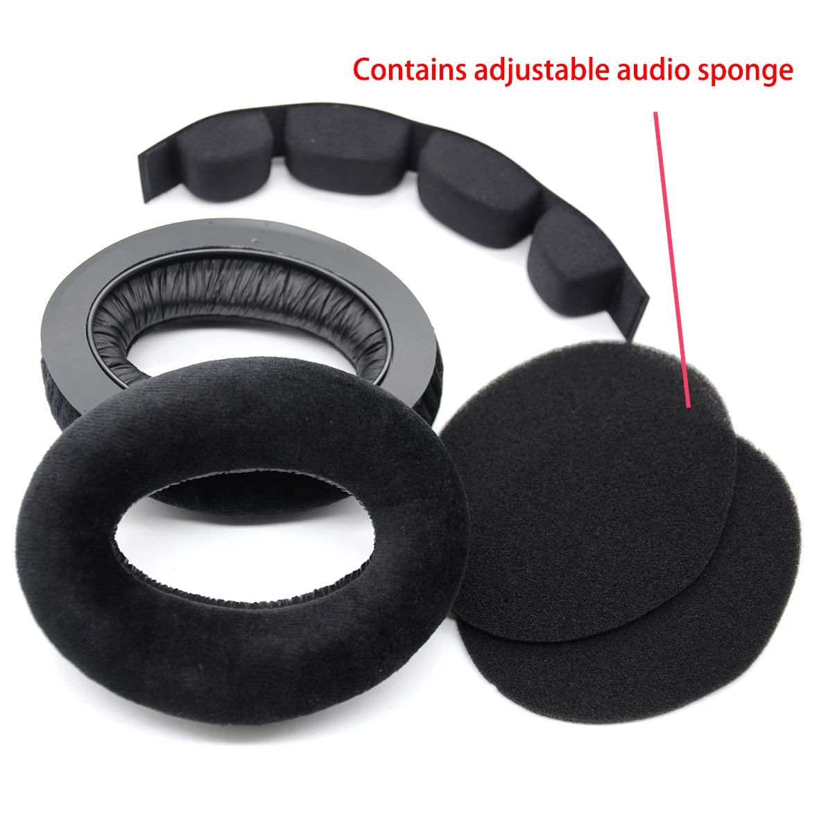 New Replacement Ear Pads Velvet Earpads Earmuffs with Headband For Sennheise HD545 HD565 HD580 HD600 HD650 HD265 Headphones
