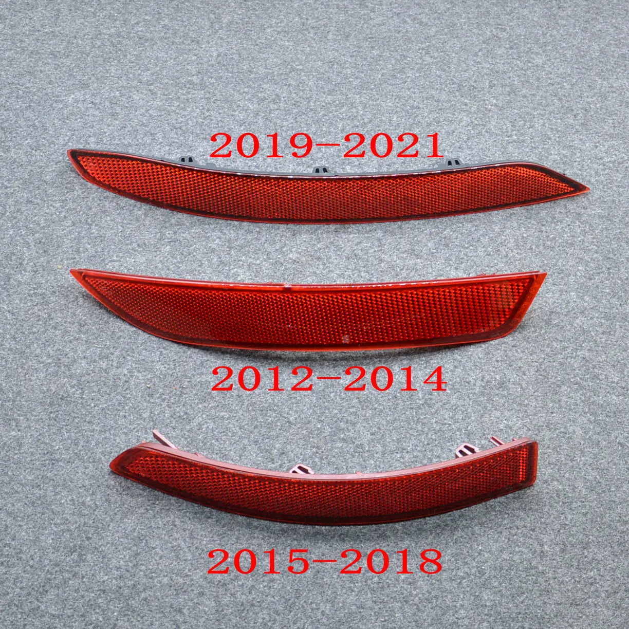 For Jetta 2006-2020 Rear bumper reflective strip Rear bumper reflector Reflector False lamp cover