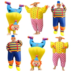 Clowns Inflatable Costumes Adult Halloween Cosplay Costume Handclown Carnival Party Mascot Role Play Disfraz