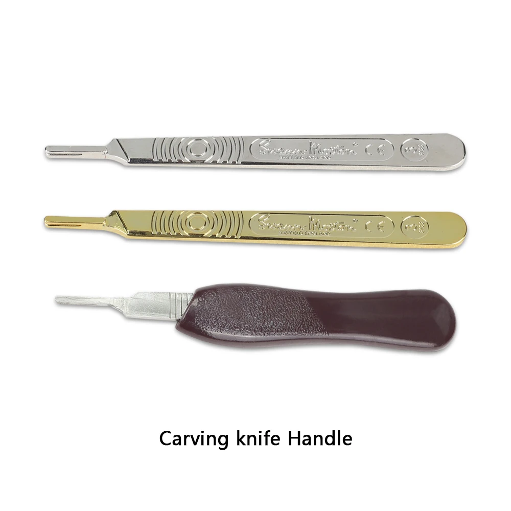 No.3 Scalpel Handle Fits Blade Stainless Steel Surgical Hilt / Plastic Surgical Hilt Engraving Hand Tools Surgical Blade