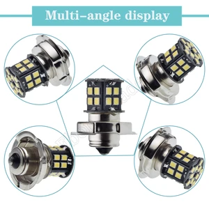 Universeller LED -Glühbirnen -Leuchtturm für Motorrad, Roller -Scheinwerfer, Motorrad, Moped, weißes Licht, leistungsstark, 4,2 W, 30SMD, 6 V, 12 V, 24 V, 2x, P26s 10 Hauptverkauf Farol XJ6 - №9