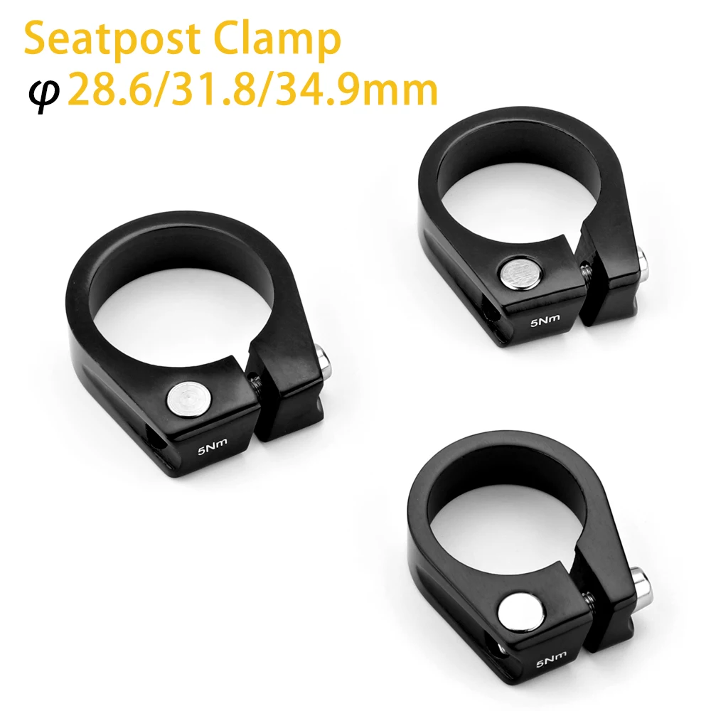 28.6/31.8/34.9mm Aluminum Tube Clamp MTB Bike Seatpost Clamp Bicycle Saddle Seat Clamp Seatpost Tube Cycling Parts Head Tube