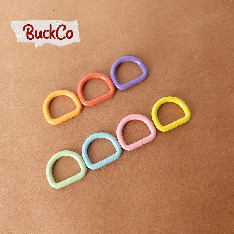 1pc Retailing 20mm spray paint D ring DIY for backpack collar rope connection metal buckle belt buckle bag accessories 7 colour