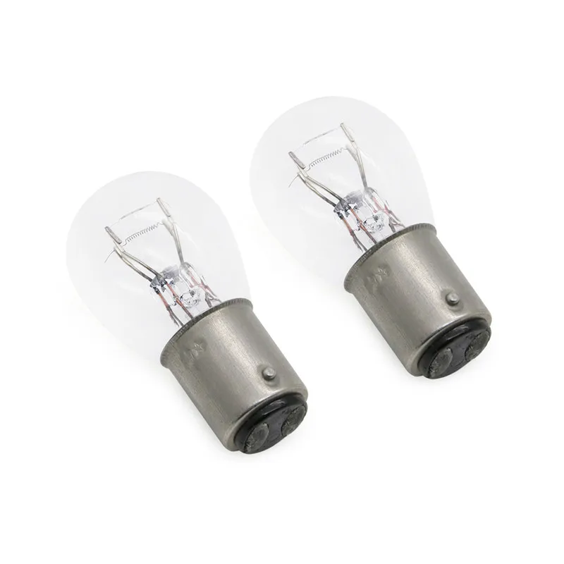 For SUZUKI YAMAHA Tail Light Bulb Brake 6V 21/5W Warm White Double Filament Halogen Bulb 122-84514-00 122-84514-30