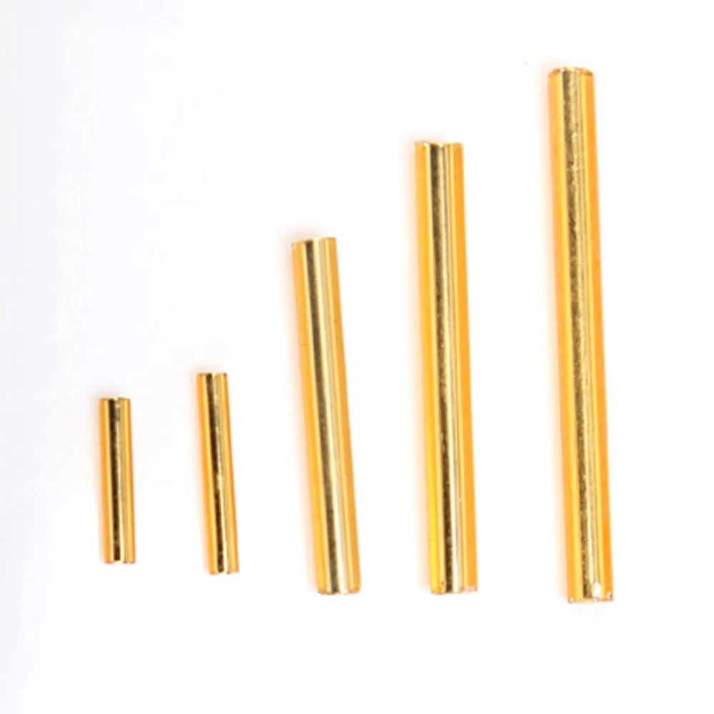 OlingArt Gold Silver color 45g/lot Glass Seed Beads 9-30mm Bugle Tube necklace Bracelet earrings DIY jewelry making