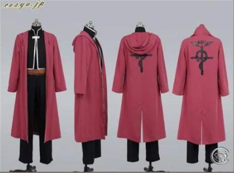 Fullmetal Alchemist Edward Elric Cosplay costumes uniform full set outfit  halloween costume for women men custom made