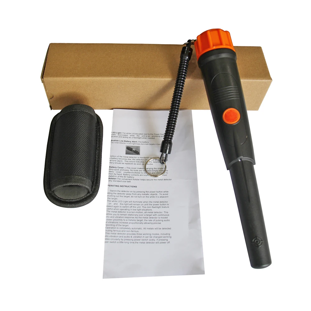 Waterproof Pinpointer Underwater Metal detector MD-720 Audio alert & Vibration & LED light