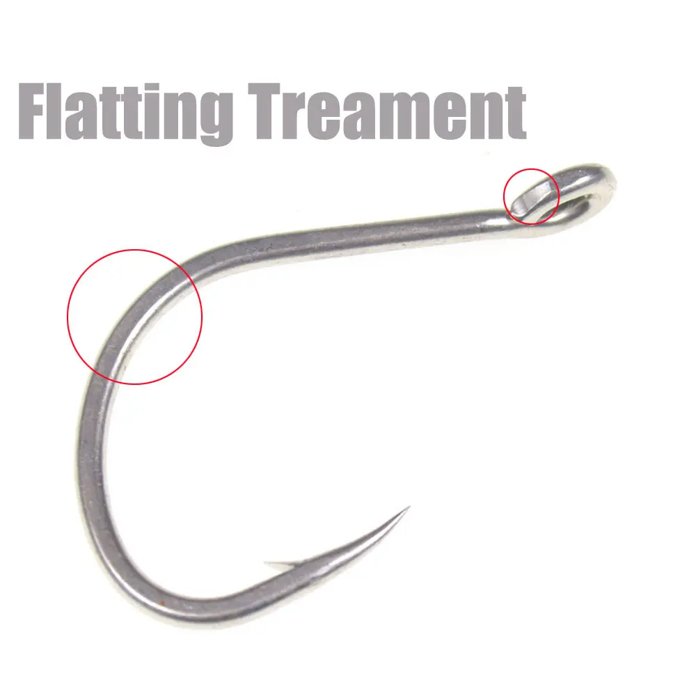 100pcs Anti-rust Matte Tin Thick Steel Wire Barbed Hook Strong Saltwater Assist Jigging Lure Hook 1# 1/0 2/0 3/0 4/0 5/0