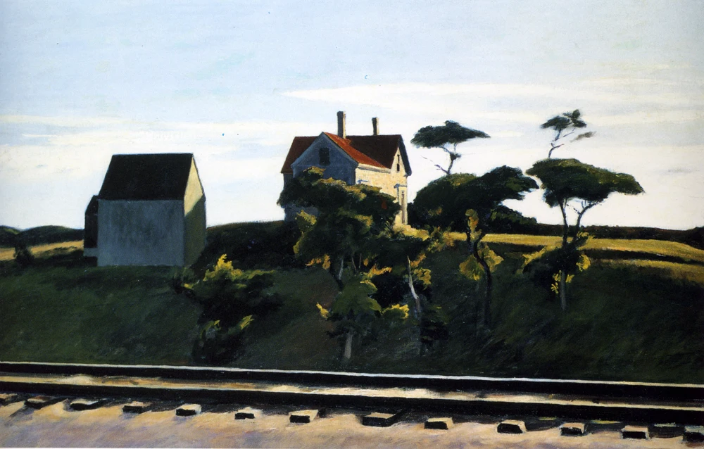 

100% handmade Oil Painting reproduction on linen canvas,New york new haven and hartford by Edward Hopper,High Quality