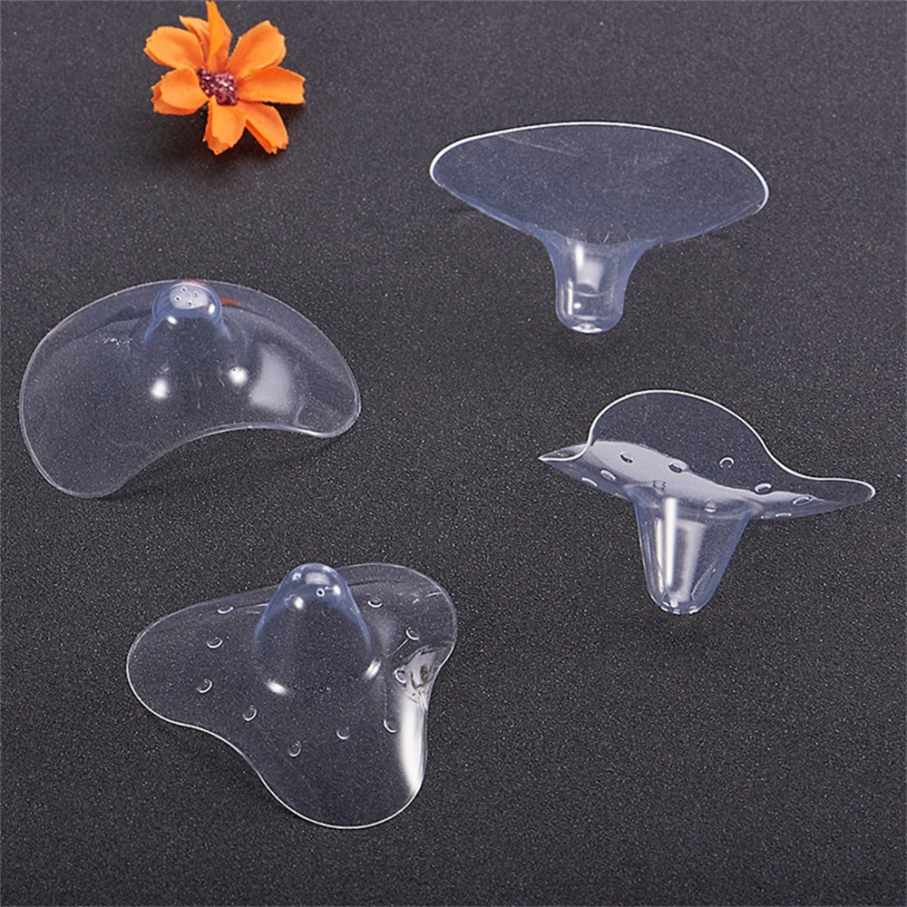 1Pair Silicone Nipple Protectors Feeding Mothers Nipple Shields Protection Cover Breastfeeding Mother Milk Silicone Nipple Cover