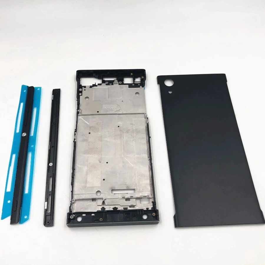 Full Housing Middle Front Frame Bezel Housing For Sony Xperia XA1 G3116 G3115 G3112+Side Rail Stripe with Side Buttons